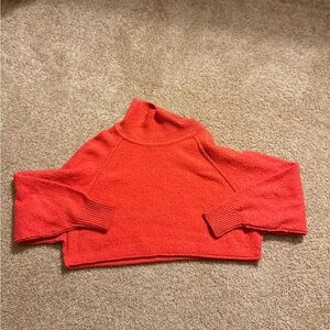 Urban Outfitters Vibrant Red Cowl Neck Sweater